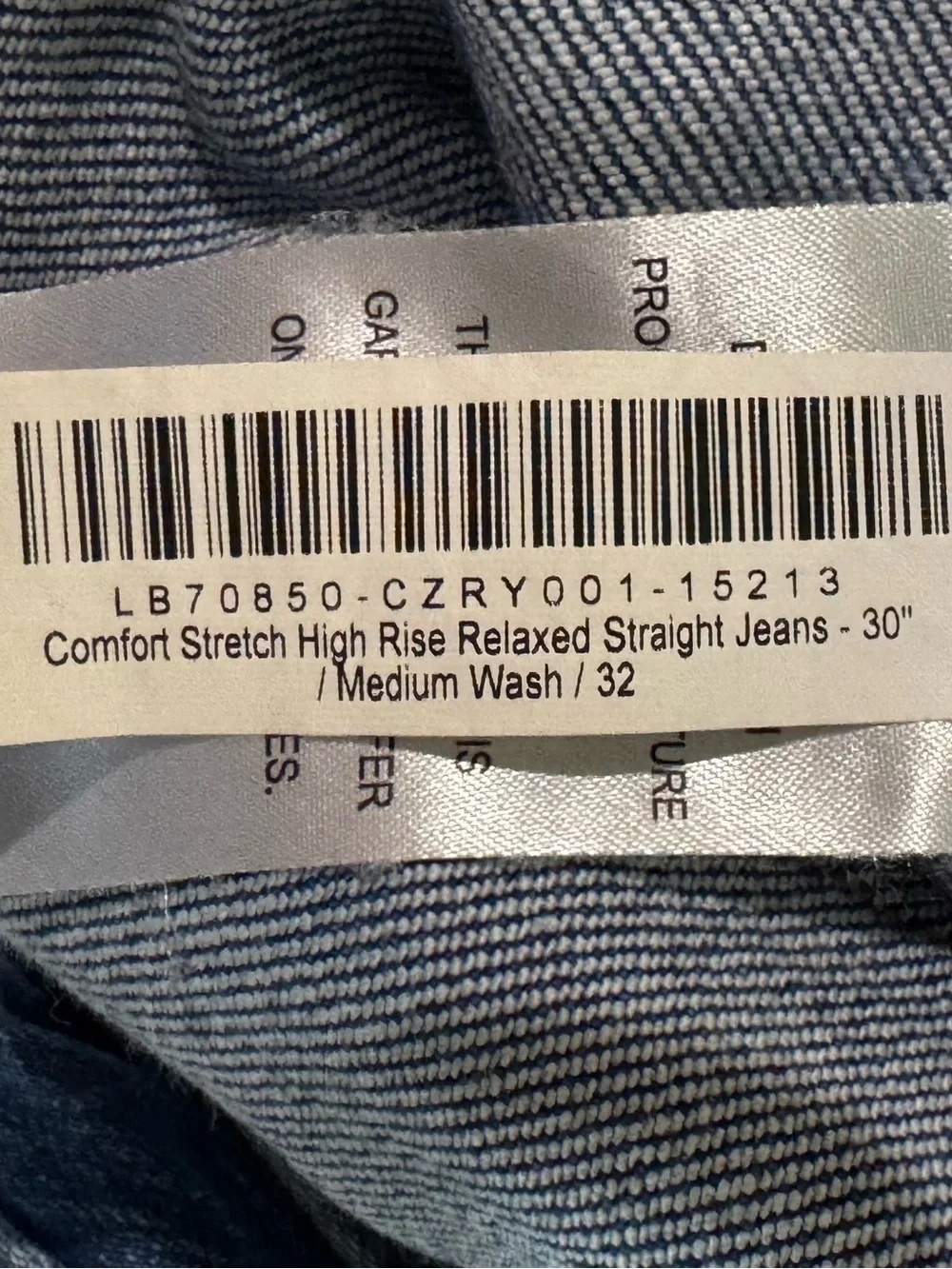Quince Comfort Stretch High Rise Relaxed Straight Jeans Womens 32 Blue Organic - Picture 7 of 13
